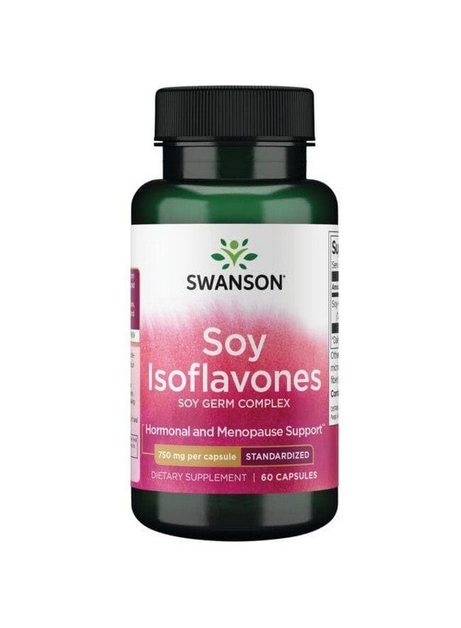 Swanson Soy ISOFLAVONES 750 MG 60 CAPS - Image 2