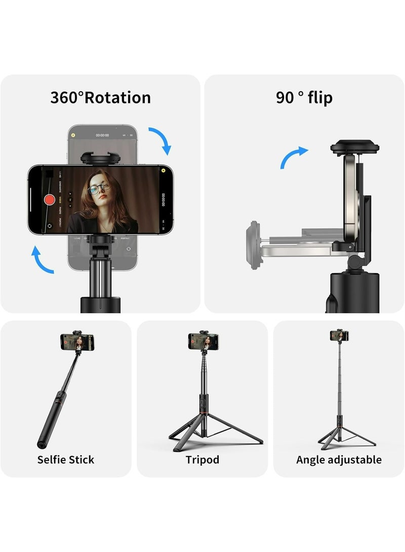 72"All-in-One Hidden Design Multi-Functional Stable Tripod Selfie Stick And  Photography Selfie Fill Light 120 LED 3000mAh - Image 5