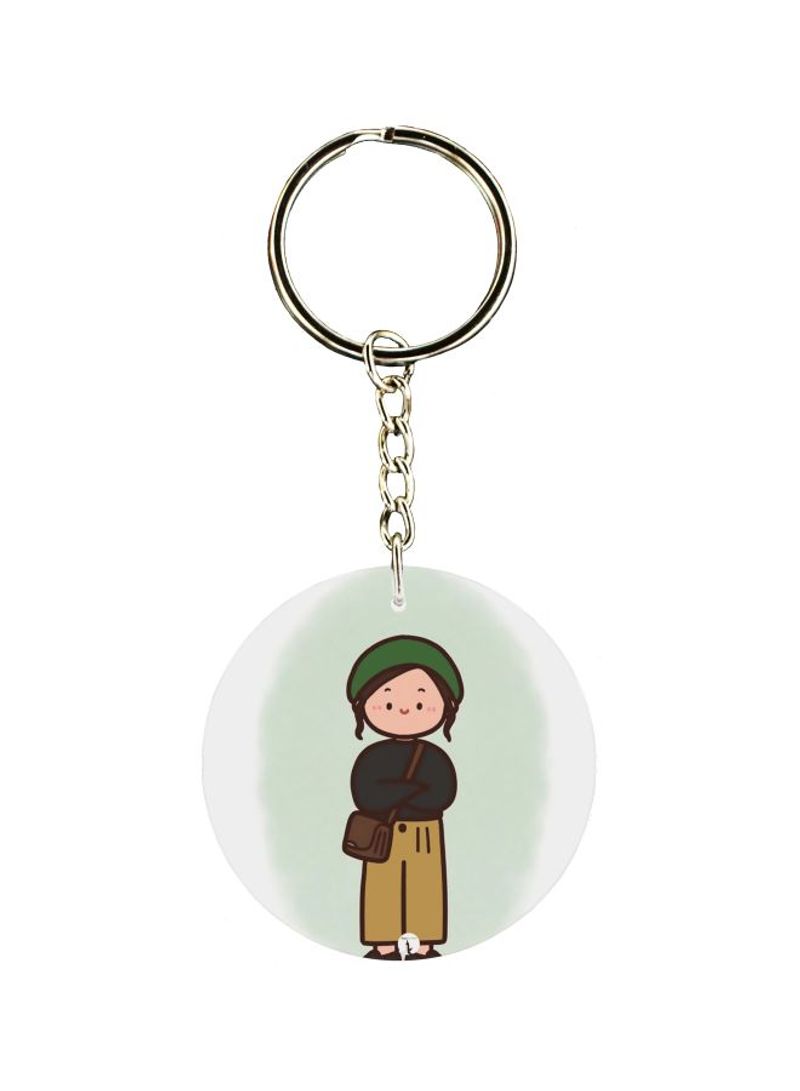 Cartoon Printed Keychain