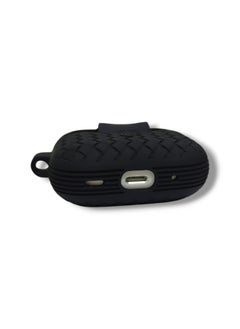 Generic AirPods Pro 2 Silicone Case with Stylish Ribbed Design - Black  - Image 3