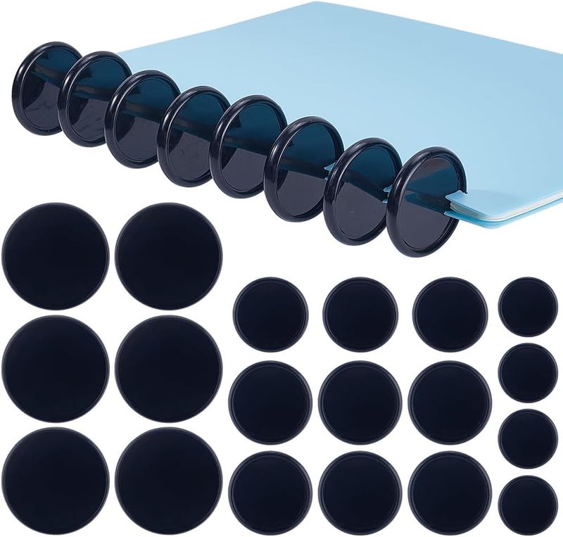 Light & heavy use compatible CRASPIRE 48Pcs 4 Size Book Binding Discs 0.94-2in Black Plastic Round Transparent Binder Discs Discbound Expansion Discs Buckle Hoop Flexible Loose Leaf Binder Rings for Notebook Planner Documents Organized shipment arrange Indoor outdoor all-purpose fit Full land route delivery General purpose design Fine polished finish Neat shape Budget friendly trendy design Shock rubber edge Long lifespan Gulf standard sizing alternatives Periodic stock arrangement Wet anti slip Tight fitted parts All-round unified build Global upgraded economical craftsmanship Integrated local logistics Intercity storage hub Assorted natural tone picks Trendy budget practical design Flexible varied design Lightweight Daily universal pick Multi-use qualified quality Processed natural substance - Image 1