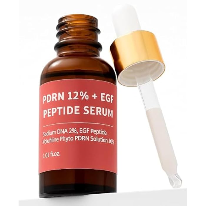 CELDYQUE Salmon DNA PDRN 120,000 ppm EGF Peptide Microneedling Serum w/Volufiline, Phyto PDRN 12%, Growth Factor - Anti-Aging Face Serum with Niacinamide, Hyaluronic Acid 1 Fl Oz Korean Skincare - Image 1