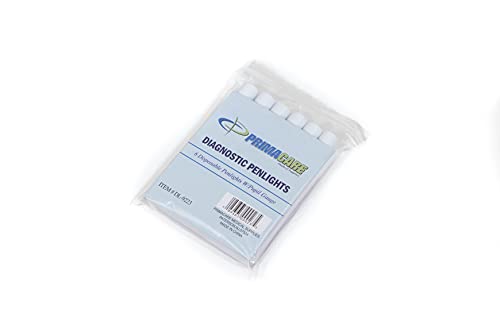 Primacare DL-9223 Pack of 6 Disposable Diagnostic Penlight with Imprinted Pupil Gauge, Lightweight and Moulded Plastic Body Medical Pen Light for Nurse, Student, Doctors EMT, White - Image 5