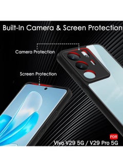 Transparent protective cover for the Vivo V29 / Vivo V29 Pro mobile phone, resistant to shocks and scratches, made of polycarbonate and flexible silicone, anti-yellowing by Tentech – Black - pzsku/Z191E0FC5D0A8B51D0CE8Z/45/_/1721117507/53796ab5-e5e5-400c-abbb-4c63d425df96