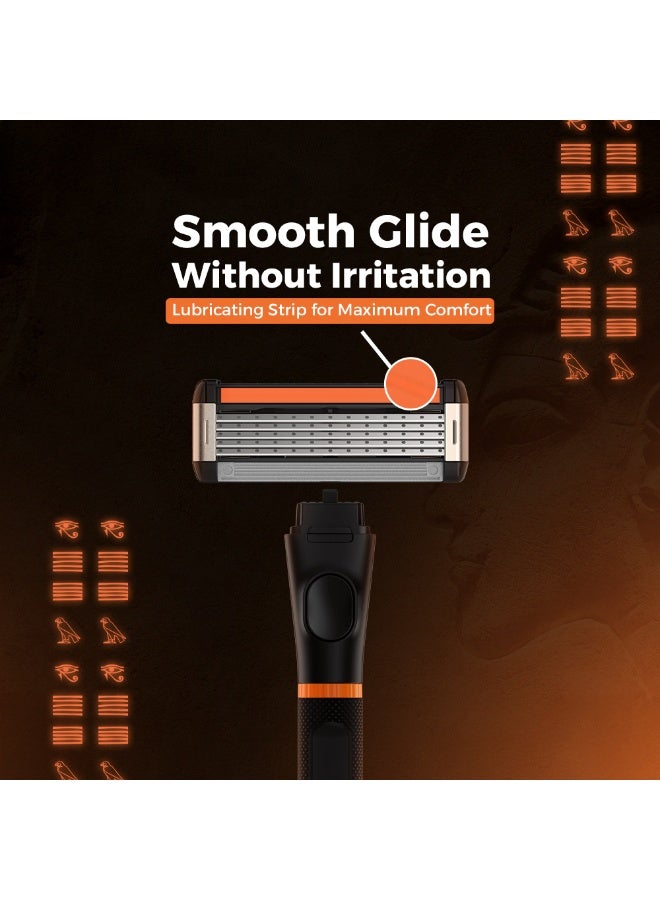 Lord Horus 5 Blade Razor Refills – 4 Cartridges for Smooth, Close Shave - Image 5