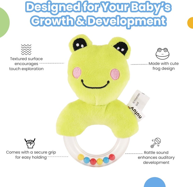 Nuluv Playtime Frog Ring Rattle - Image 2