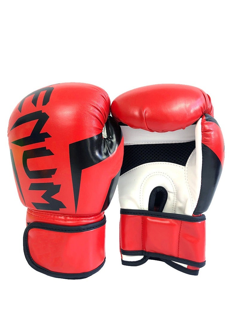VENUM Boxing Gloves MMA Punch Bag Training Mitts for Muay Thai, Sparring, Kickboxing, Fighting, Martial Arts, Workout Gloves 12oz (Red) - Image 4