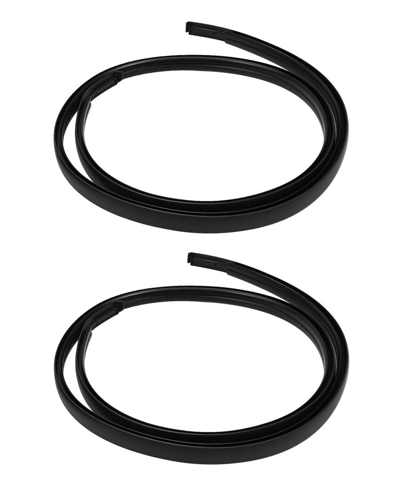 HUQUZN Roof Drip Molding Weatherstrip Fits for Toyota Prius C 2012-2021, Left and Right Side Rubber Edge Trim Seal Kit Replaces 75552-52190 75551-52210 - Image 1