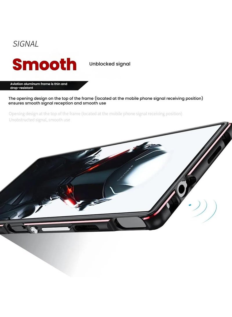 General Metal Bezel Case Compatible with Nubia Red Magic 10 Air, Built-in Lens Protector Ring, Aluminium Alloy Skeleton Heat Protection Cover Red Magic 10 Air  - Image 5