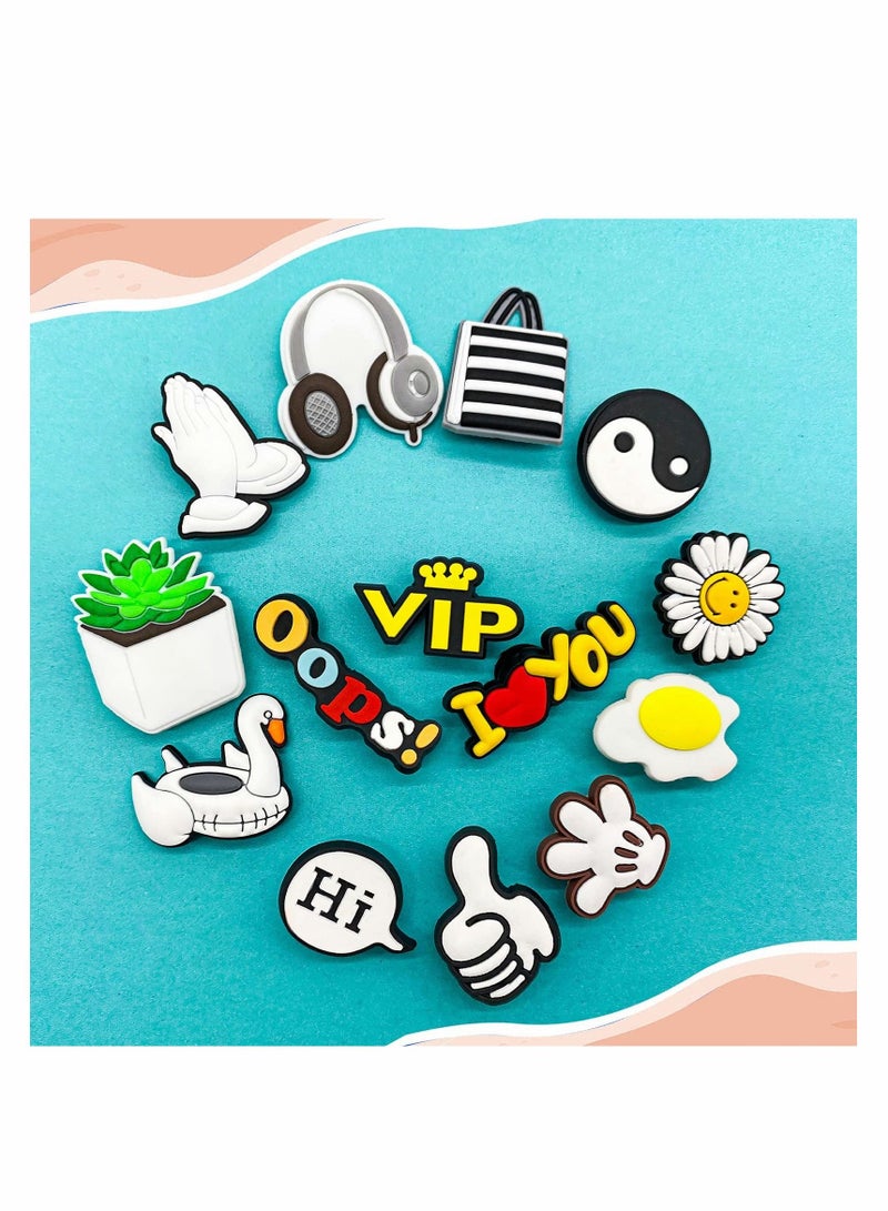 SYOSI Shoe Decoration Charms, 100Pcs Assorted  Croc Charm, Croc Jibbitz Accessories for Crocs Shoe - Image 3