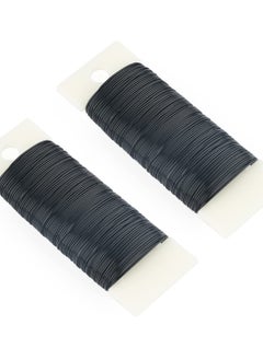 Generic 2 x 38M Black Florist Wire - 0.7mm (22 Gauge) Paddle Wire for Floral Arrangements, Crafts, and DIY Projects  - Image 1