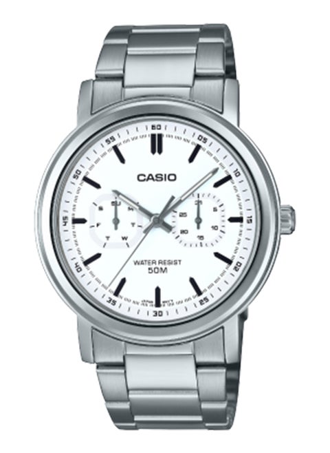 Men's Analog Round Shape Resin Wrist Watch - MTP-E335D-7EVDF - 41 Mm