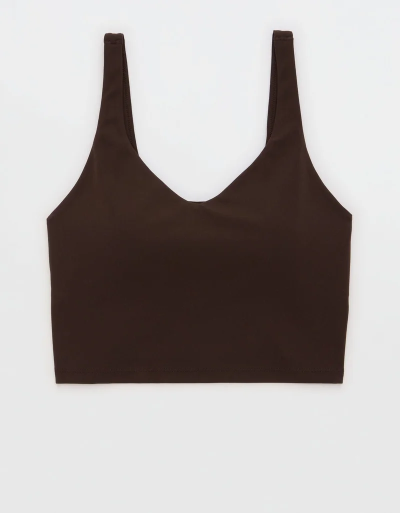 Aerie  OFFLINE By Aerie Real Me Low Key Longline Sports Bra for Women | Best Price UAE