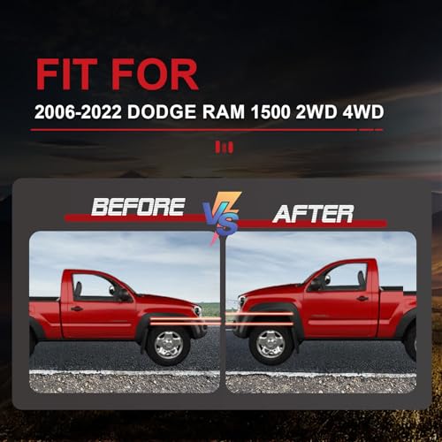 Autoptzxd Front Upper Control Arms for Ram 1500 2006-2022, 2-4" Suspension Adjustable Control Arms with Ball Joint fit for Dodge 1500 2WD 4WD, 2pcs - Image 3