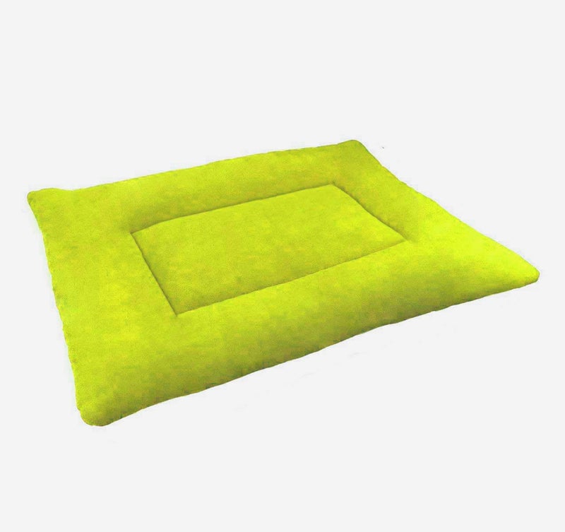 Fluffy's Luxurious Rectangular Polyester Soft Bed for Dog/Cat (Medium, Green) - Image 5