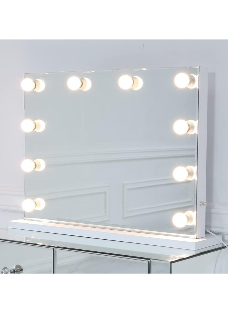 VANITY LIVING VANITY LIVING Mirror with Makeup Lights, Lighted Hollywood Styled Mirror for Dressing Table with 10 Dimmable Detachable LED Bulbs for Bedroom Tabletop and Wall-Mounted  - Image 5