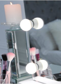 VANITY LIVING VANITY LIVING Mirror with Makeup Lights, Lighted Hollywood Styled Mirror for Dressing Table with 10 Dimmable Detachable LED Bulbs for Bedroom Tabletop and Wall-Mounted  - Image 3