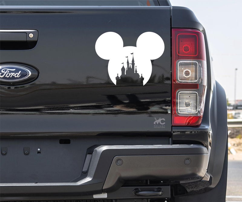 VALIANT COLLECTIONS â€“ Mickey Mouse Disney Castle Stickers - Vinyl Decal for Car & Van-Indoor & Outdoor use for Long Lasting - Waterproof Quote Stickers for Laptop â€“ VC 468 - Image 5