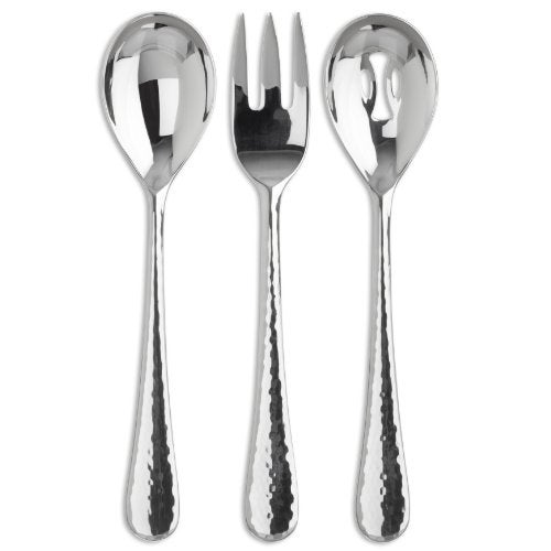 Ginkgo International Shimmer 3-Piece Stainless Steel Hostess Serving Set - Image 1