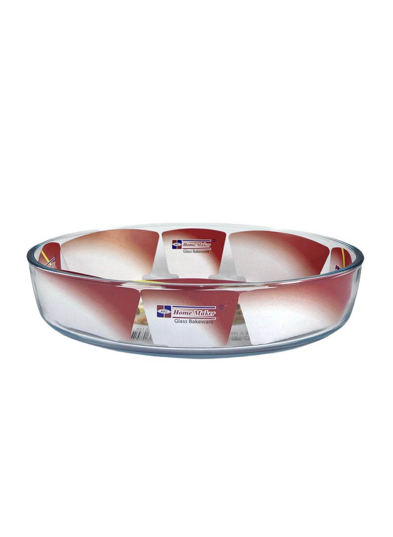 Homemaker Oval Glass Baking Dish, 2.4 Lt Capacity, 29.8X21.4 Cm Diameter, 6.3 Cm Height - Clear - Image 4