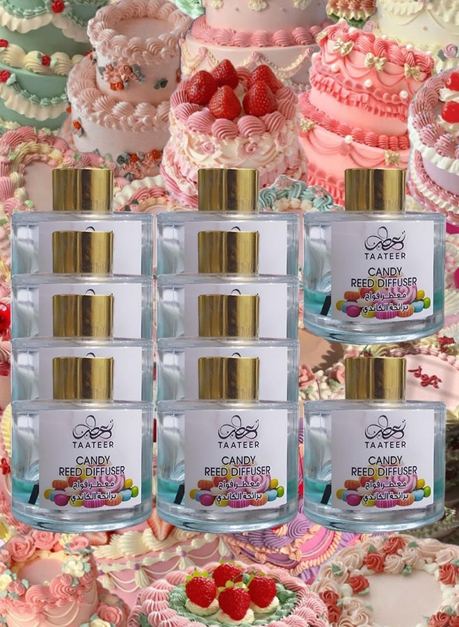 TAATEER 10 Pieces Candy Reed Diffuser - Image 1