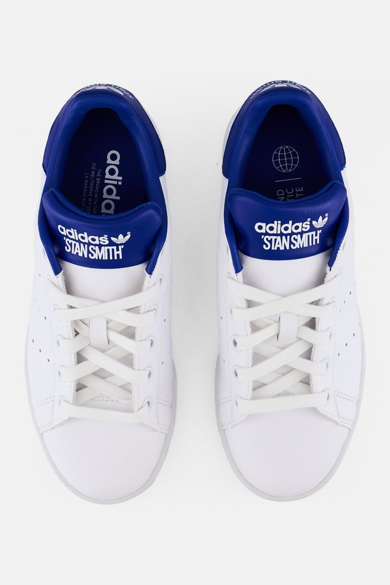 adidas Originals Kids Boy Stan Smith Lace Up Outdoor Sneakers, White - Image 3
