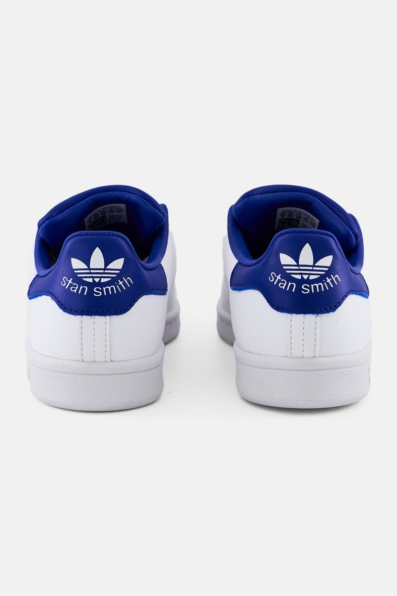 adidas Originals Kids Boy Stan Smith Lace Up Outdoor Sneakers, White - Image 4