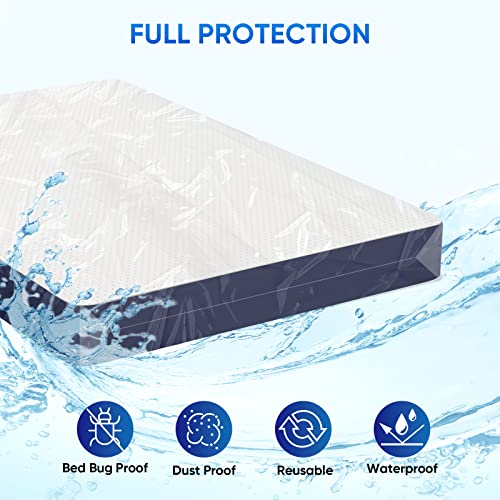 TICONN 2PK Plastic Mattress Bag for Moving Storage, Waterproof Mattress Protector Cover, Heavy-Duty Mattress Moving Supplies (1.5 mil, Twin) - Image 3