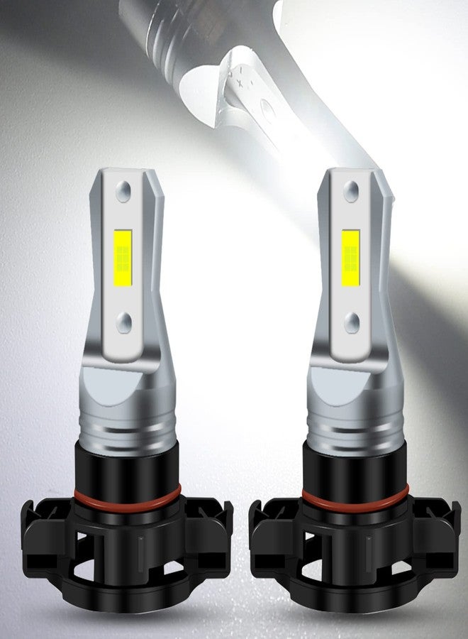 HAISECA AC/DC 9-36V H16 LED Fog Light Bulb White,3800LM Super Bright 2x45mil 5730 Chips 5202 5201 2504 LED Bulbs for Cars Trucks,Non-Polarity.2-Packs. - Image 1