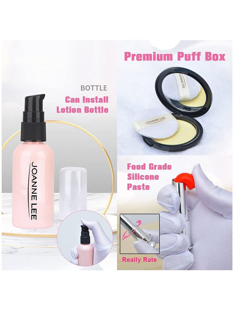 YelaJoy Girl's Game Makeup Bag, Fake Makeup Set, Non-toxic Cosmetic Toy, With Storage Box, Pink Portable, Durable, Washable, Birthday Gift for Girls Suitable for Role-Playing Games - Image 4