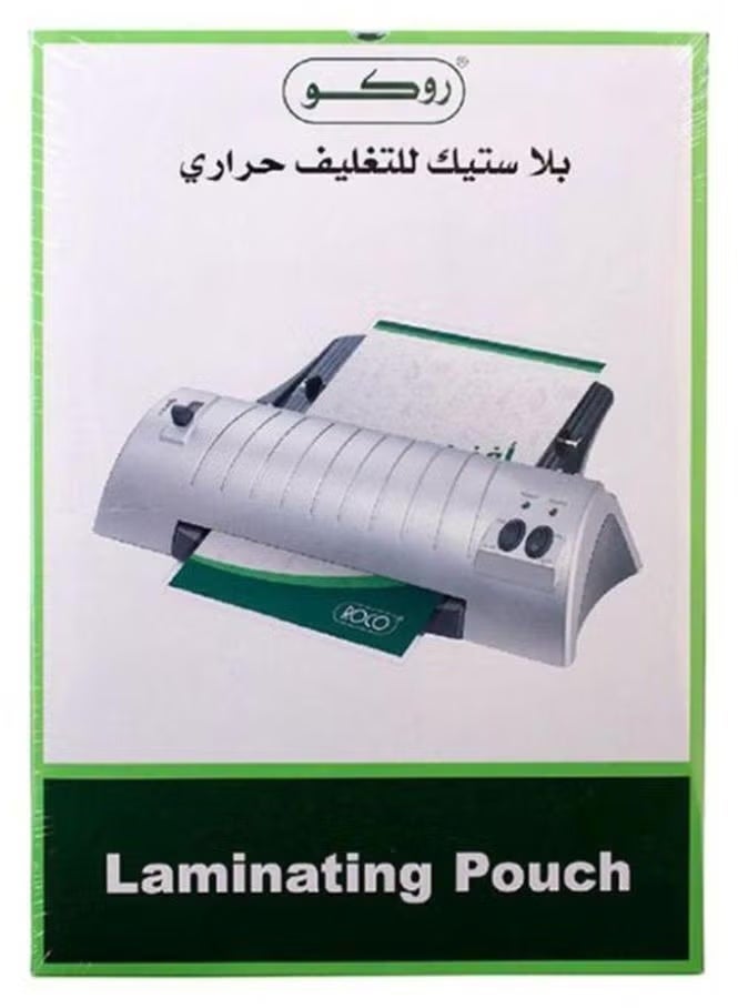 A4 Transparent Thermal Laminating Pouches, Premium 100 Sheets, Laminating Bags, Laminating Film, A4 Thermal Laminating Pouches with Ideal Stiffness, Size 216mm x 303mm, Transparent A4 Thermal Laminating Pouches for Paper - Image 1