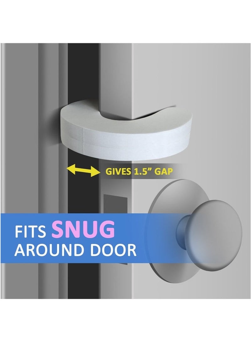 6 Pack Door Pinch Guards for Kids Extra Soft Durable Foam Finger Pinch Guard Thick Child Proof Door Slam Stopper Baby Safety Finger Protectors - Image 2