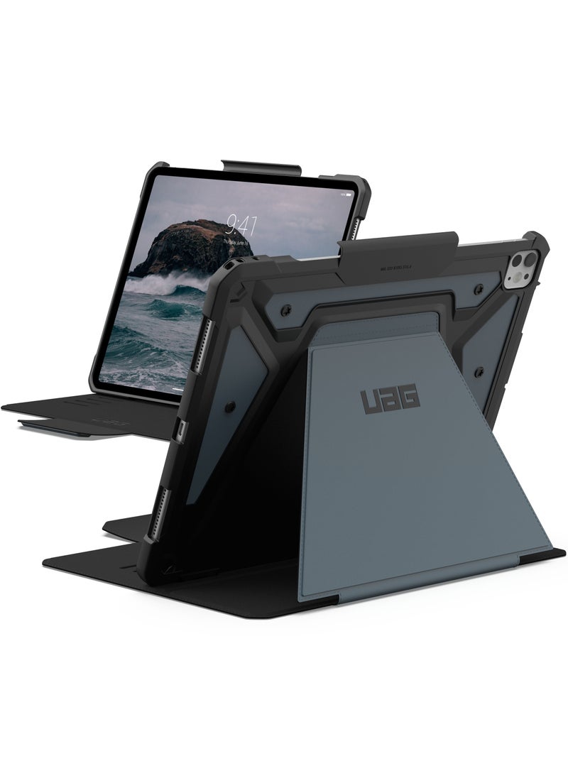 Urban Armor Gear - UAG Metropolis SE for iPad Pro 13 inch Case Cover (2024) M4 with Pencil Holder and Adjustable Multi-Angle Viewing Stand - Cloud Blue - Image 1