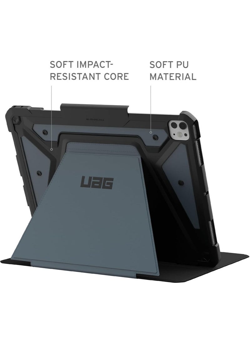 Urban Armor Gear - UAG Metropolis SE for iPad Pro 13 inch Case Cover (2024) M4 with Pencil Holder and Adjustable Multi-Angle Viewing Stand - Cloud Blue - Image 1