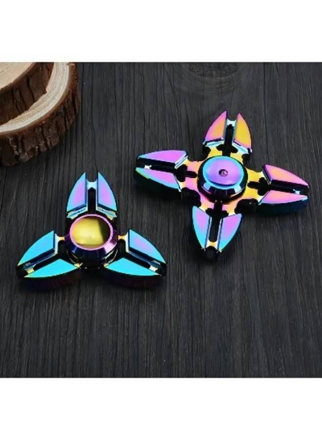 Fidget Spinner Multicolored Reduces Stress And Anxiety Kills Boredom For Kids Adults - Image 5