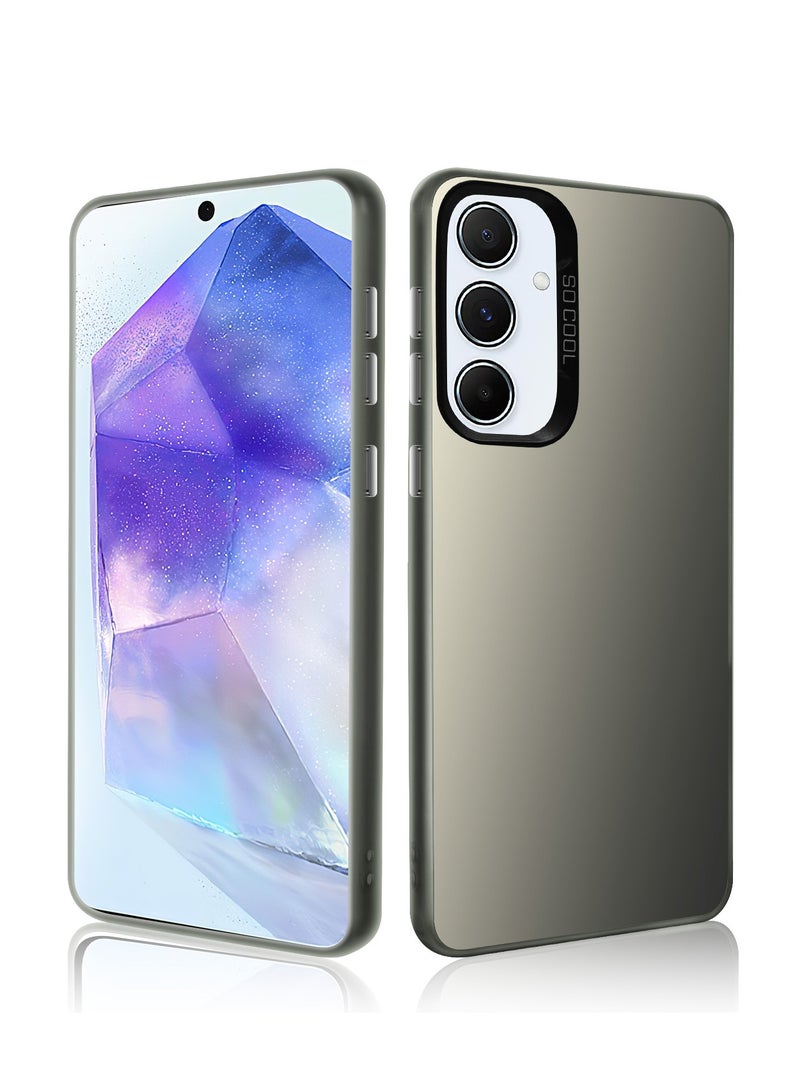 LiuShan Samsung Galaxy A35 5G Case, Slim TPU Bumper Phone Cover,360°Full Body Shockproof Protective Phone Case for Samsung A35 5G Gray - Image 1