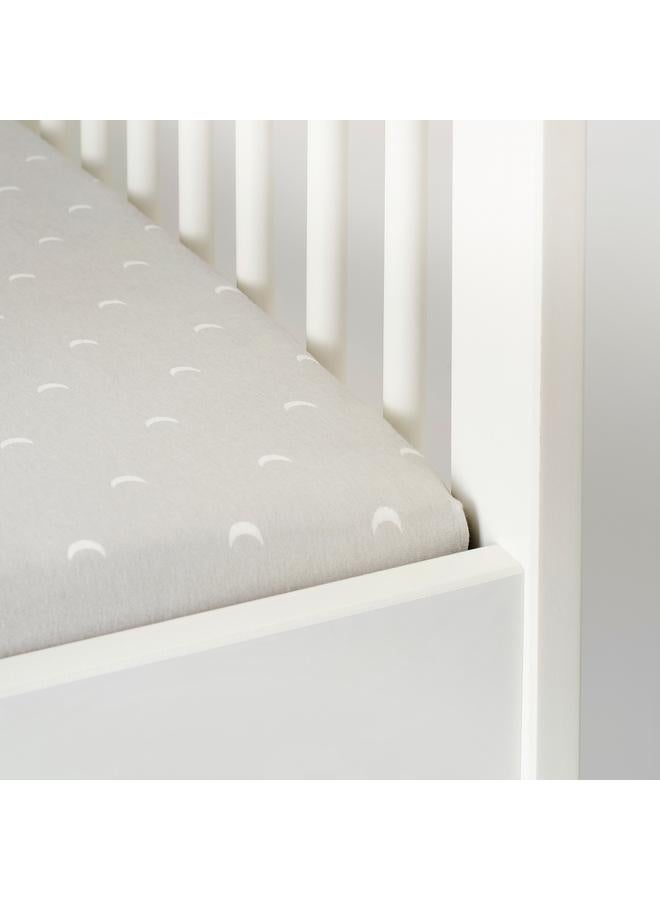 Zaboon Fitted sheet for cot, dotted/moon, 60x120 cm - Image 3