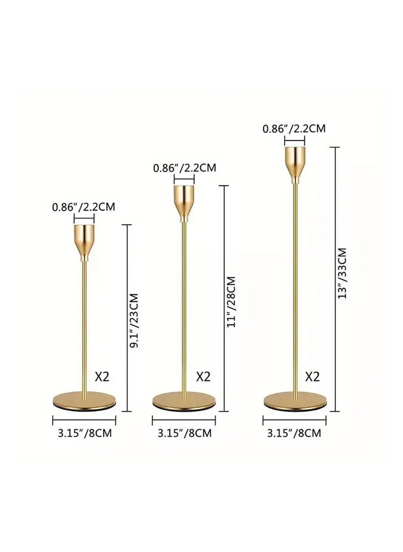FALMER 3pcs Nordic Long Candle Holders Dinner Decor Cotton Candle Holders for Wedding, Dinner, Party, Fireplace  - Image 2