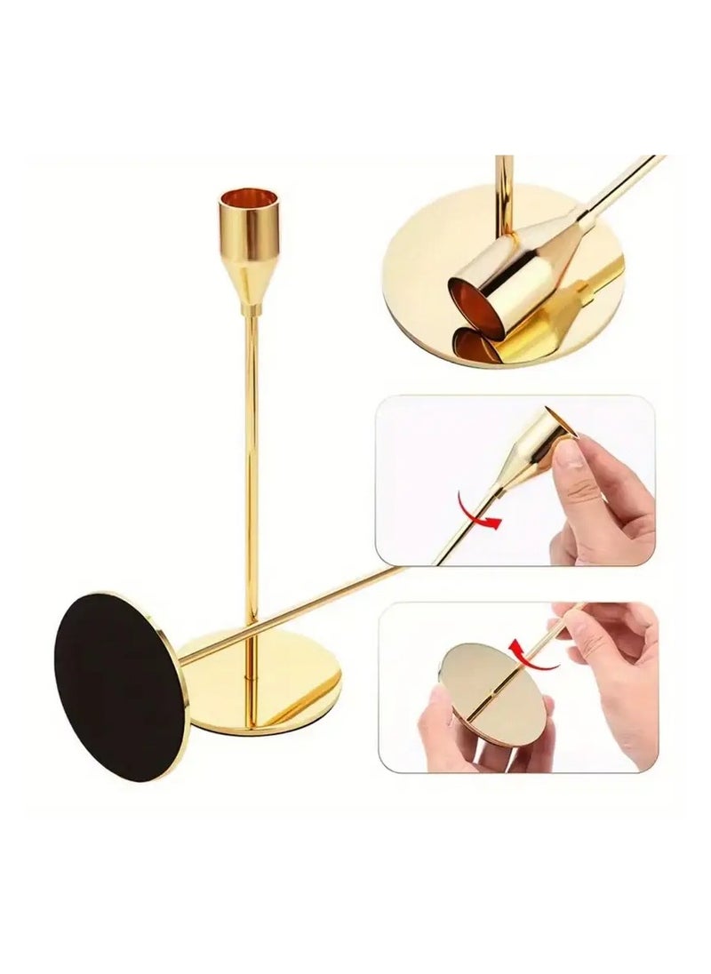 FALMER 3pcs Nordic Long Candle Holders Dinner Decor Cotton Candle Holders for Wedding, Dinner, Party, Fireplace  - Image 3
