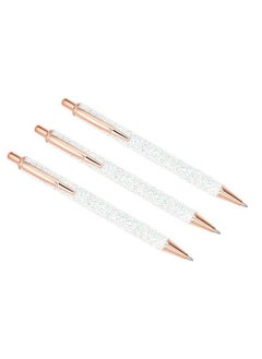 5Pcs Ballpoint Pens Glitter Click Ball Pens Black Ink Medium Point 1Mm For Office Supplies Gift Wedding Birthday White - pzsku/Z191FE2284A680C26CBF2Z/45/_/1693986077/e78e1976-0a41-4dad-8549-d6380e3bc140