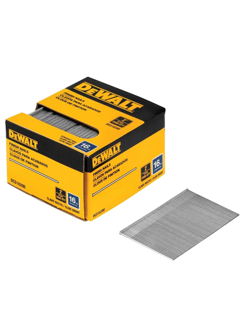 DEWALT DeWalt DCS16200 2' 16 Gauge Heavy-Duty Straight Finish Nails  - Image 1