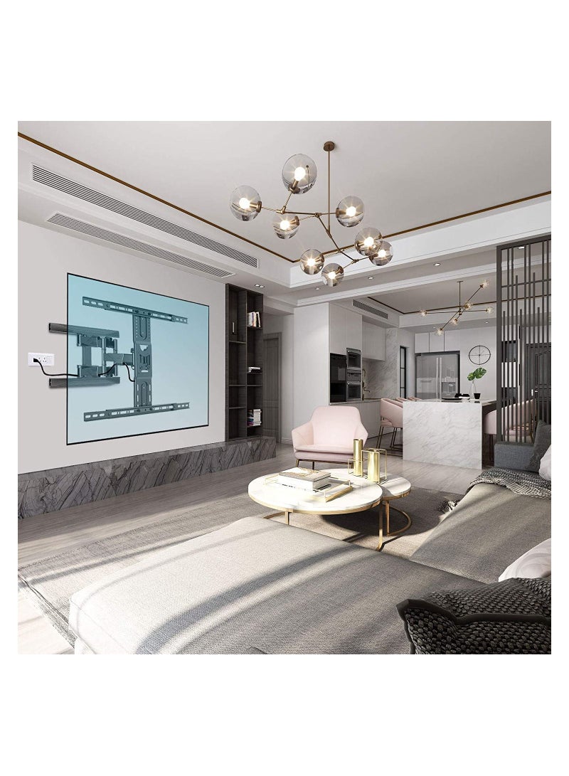 Full Motion TV Wall Mount Articulating Swivel TV Bracket for Most 45”-75 inch Flat Screen TV - Image 3