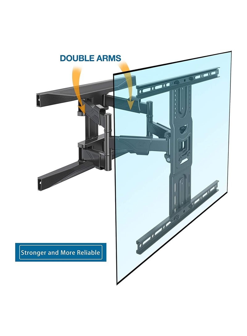 Full Motion TV Wall Mount Articulating Swivel TV Bracket for Most 45”-75 inch Flat Screen TV - Image 2