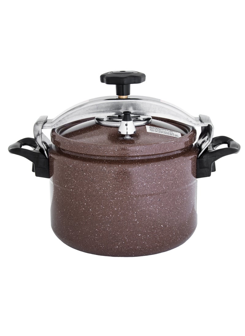 BASURRAH Granite pressure cooker 9 liters brown  - Image 1