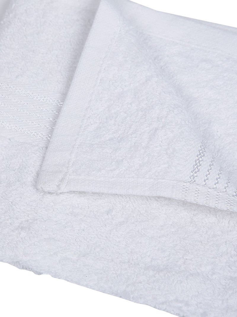 KOPA Quick Dry 100 Cotton Soft Terry Towel 8pc Face Towel dross Quick Dry 100 Cotton Super Absorbent Lightweight Odour Free for Men Women Kids SolidWhite - Image 5