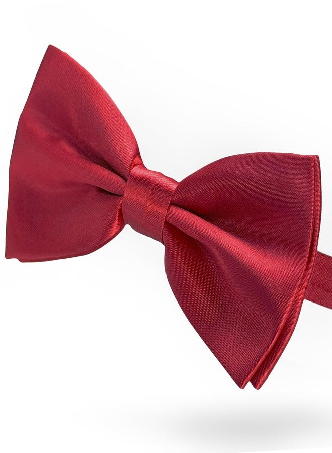 KOOLMOX Dog Bow Tie, Red Bow Tie with Adjustable Dog Collar for Medium and Large Dogs Cats Pets Wedding Birthday Party Holiday Homecoming Costumes, 1 Piece Wine Red - Image 1