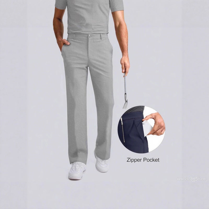Men's Multi-Pocket Cargo Pants Straight Leg Casual Trousers - Image 4
