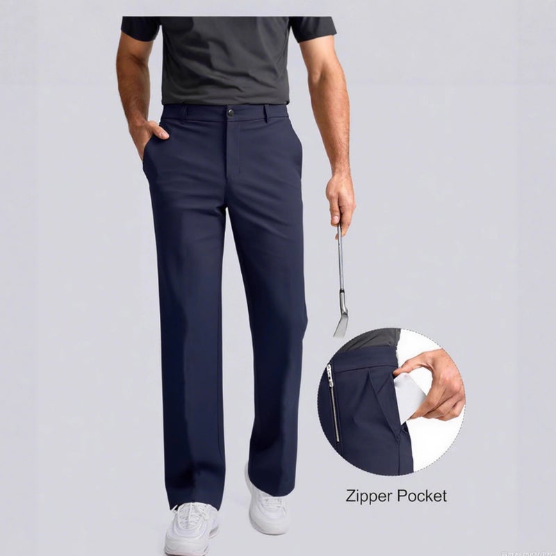 Men's Multi-Pocket Cargo Pants Straight Leg Casual Trousers - Image 1