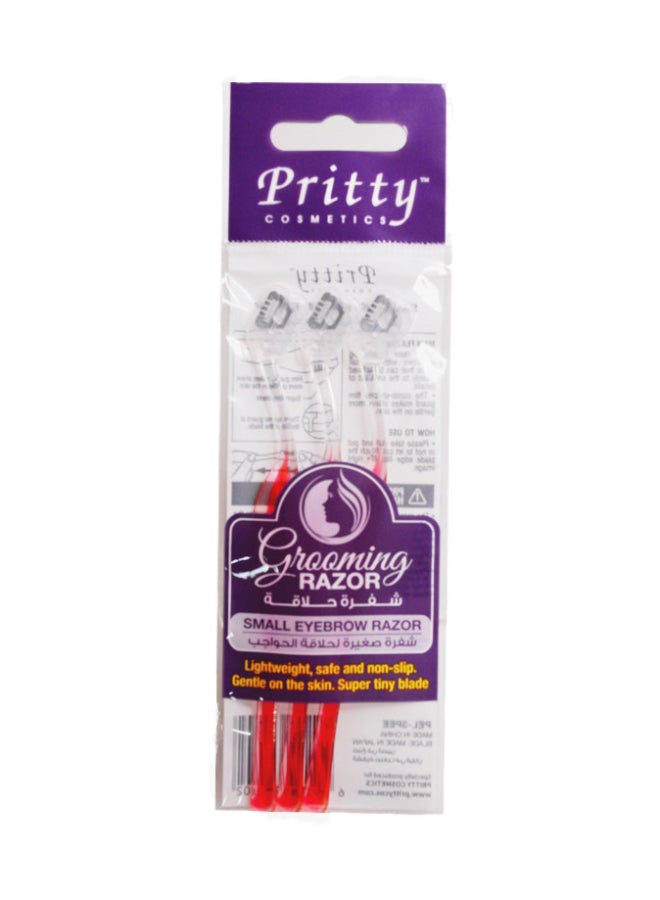 Precise Trimmer Of Eyebrows And Facial Hair | 3 Pcs