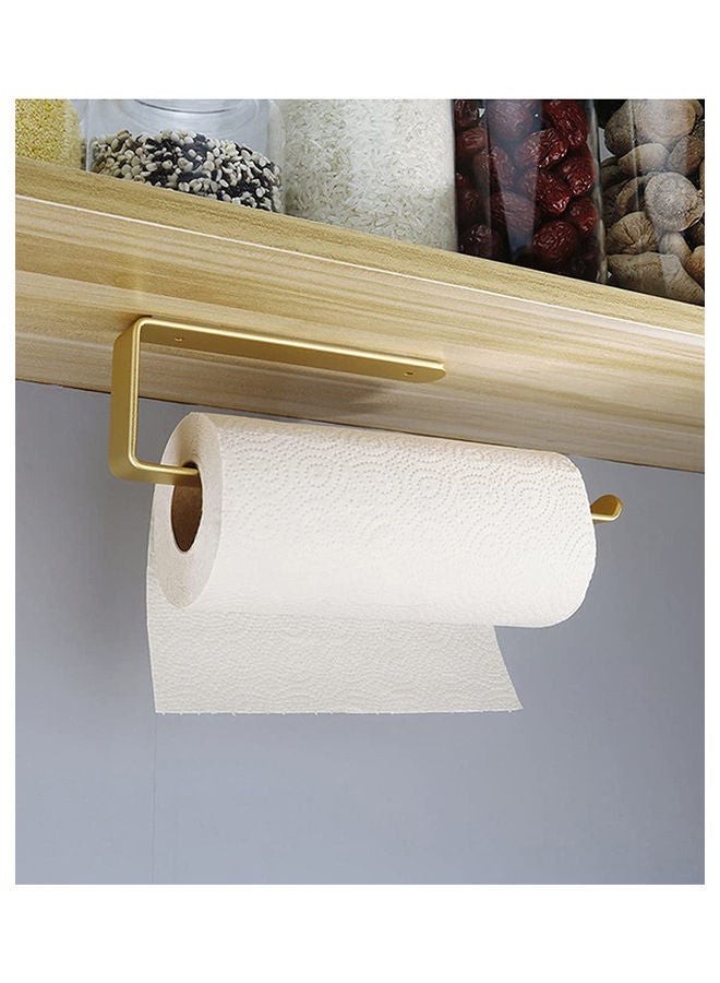 2-Piece Paper Towel Holder Gold 31.5x8.5x3cm - Image 5